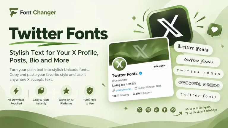 Twitter Fonts